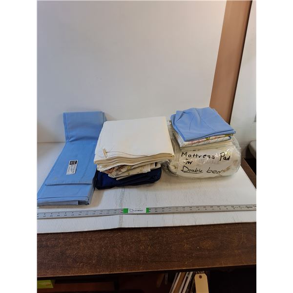 Assorted  - Bedding - Double Bed Mattress Pad, Sheets, Pillow Cases