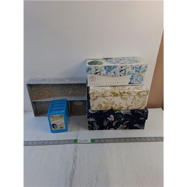 Assorted  - Decorative Gift Boxes, Tray Organizer