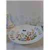 Image 3 : Assorted- Vintage Ceramic Tableware, Candle Holders,  Butter Dishes, Stain Glass,  Decor