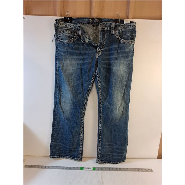 Men's Blue Jeans- 2 Pair - Silver 38 x 32 / RDJC 38 X 34