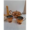 Image 2 : Assorted - Kitchenware/Decor- Flemish Copper Teapot/Cream/Sugar Bowl,  Tagus Teapot, S & P Shakers, 