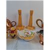 Image 3 : Assorted - Kitchenware/Decor- Flemish Copper Teapot/Cream/Sugar Bowl,  Tagus Teapot, S & P Shakers, 