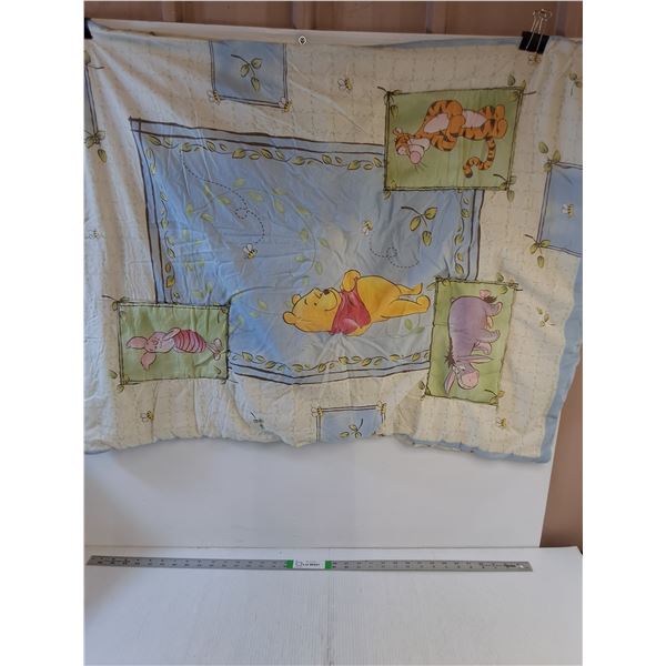 Assorted Blankets- Winnie the Pooh (38" x 30") Green Plaid (48" x 48") Apron 'Big Hunk'