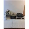 Image 1 : Assorted PC/TV/Audio - Kenwood Tape Player - Satellite Receivers - PC Drivers/Fan - All As Is-PU