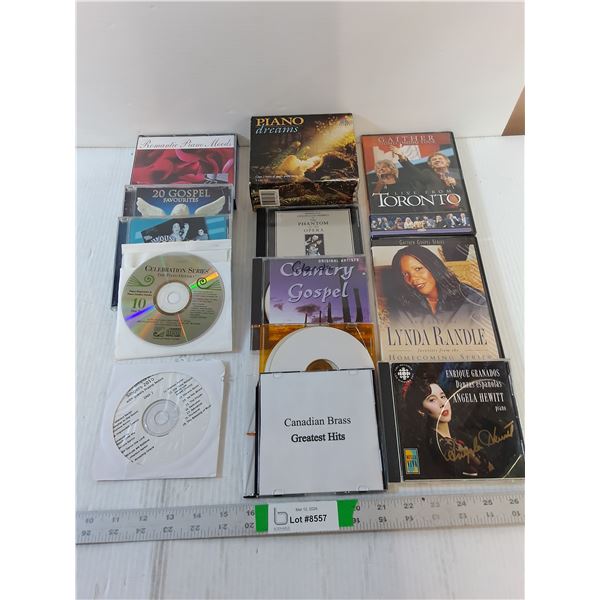 (11) CD (2) DVD  - Assorted - Gospel, Instrumental, Opera, Misc.