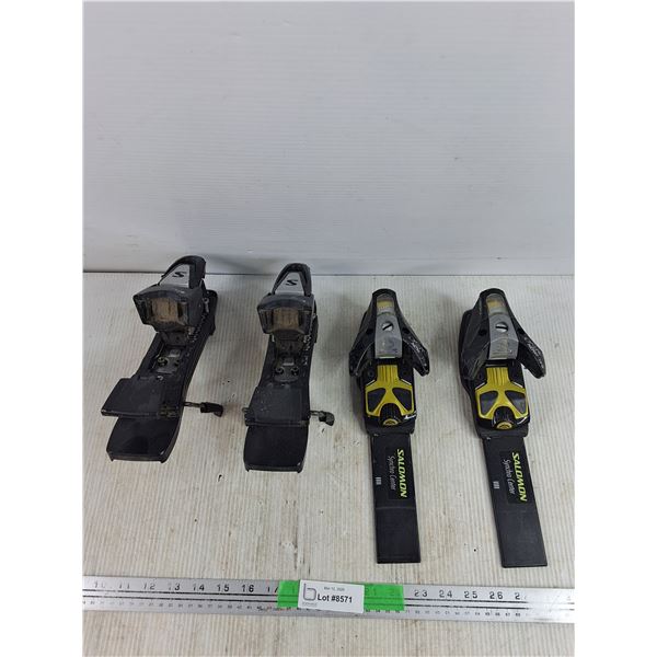 (2) Pairs of Salomon Ski Bindings