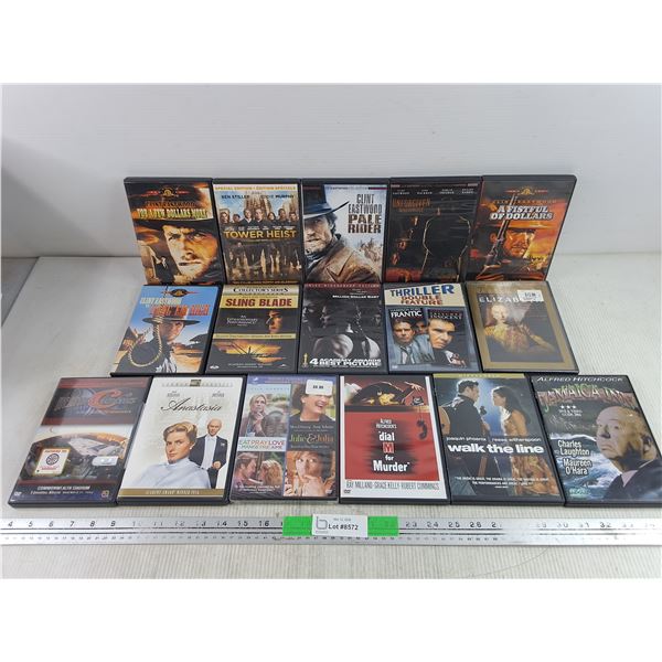 Assorted DVD Movies - Walk The Line, A Fistful of Dollars, Tower Heist