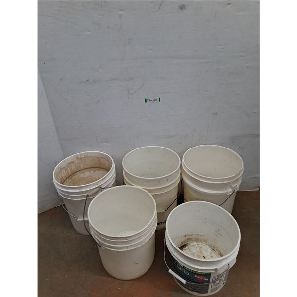 *(4) 5 Gallon Bucket, (1) 3 1/2 Gallon Bucket. Cannot Ship