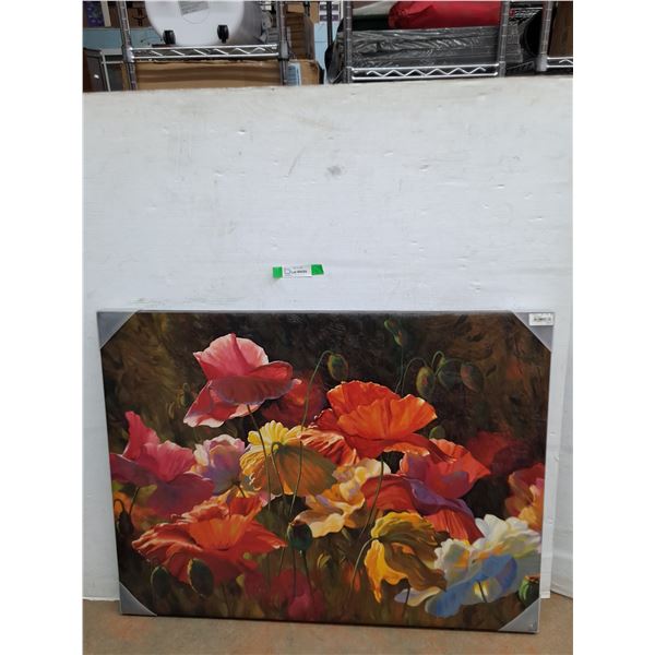 *Floral Canvas Art Print Home Decor(40"x30"). Cannot Ship