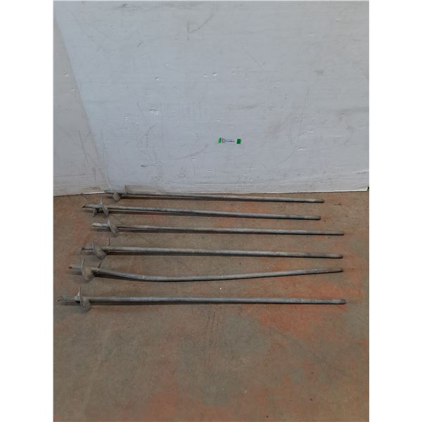 *(6) Helix Earth Anchors- 38". Cannot Ship