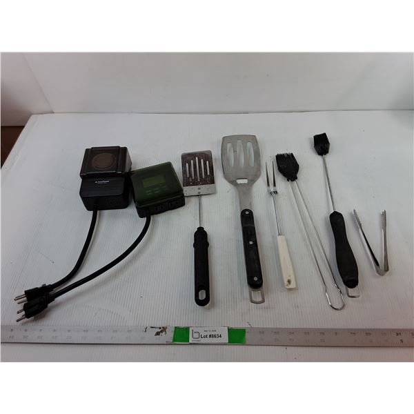 Barbeque Tools & (2) Block Heater Timers