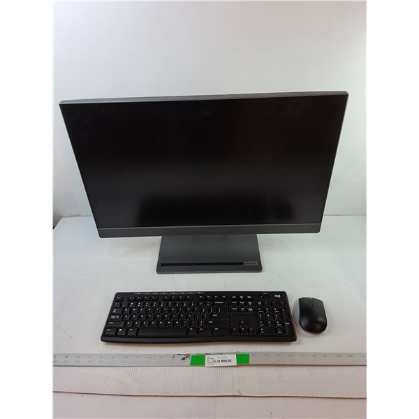 Lenovo Monitor 24", Logi Keyboard & Lenovo Mouse- No Cords - PICK UP
