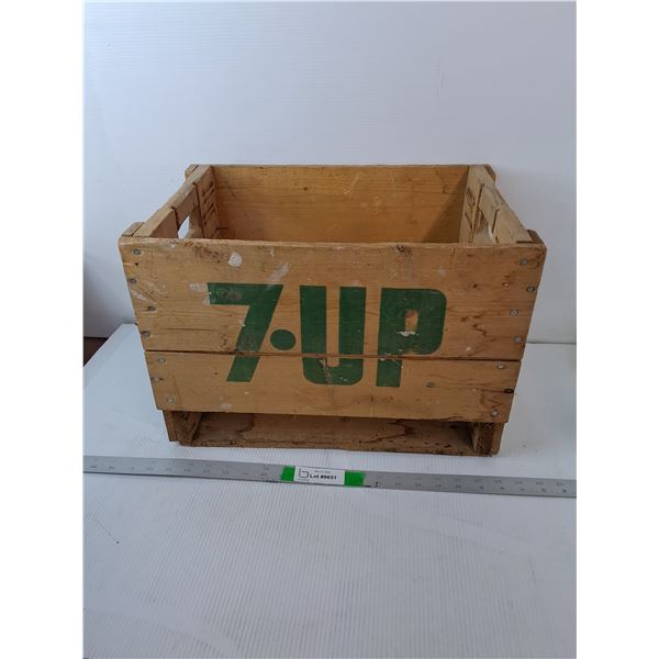 7Up Wooden Crate 18" x 12.25" x 12.5"- Pickup Preferred