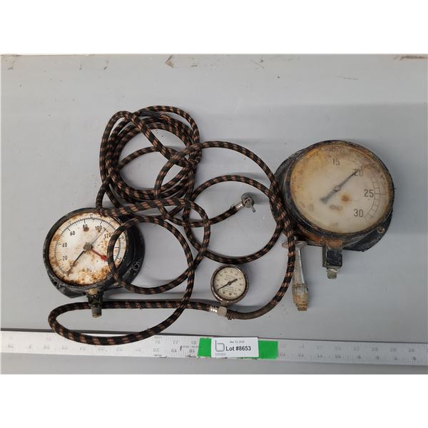 Antique Pressure Gauges- As Is