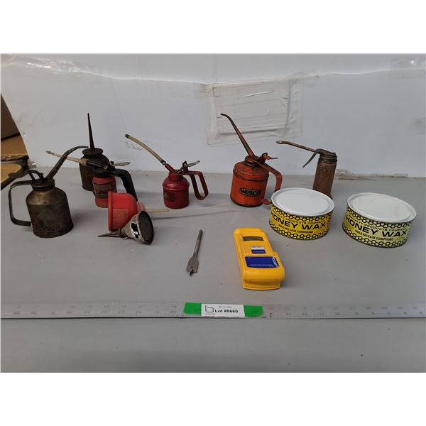 Pump Oilers, Honey Wax ,Wood Bit, Misc.- Cannot Ship