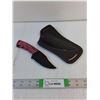 Image 1 : Skinning Knife w/Sheath (4" Blade/8" Overall)