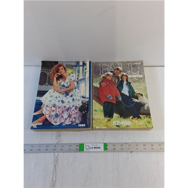 (2) Vintage  - Sears Catalogues (1989 Spring/Summer & Fall/Winter)