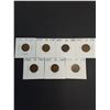 Image 2 : (7) Canadian Pennies  - 1932 thru 1938
