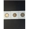 Image 3 : (3) Canadian Quarters (80% Silver) 1943 thru 1945