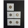 Image 3 : (5) Canadian Dime (80% Silver) 1928-1929, 1931, 1938-1939