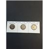 Image 2 : (3) Canadian Quarters (80% Silver) 1943 thru 1945