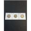 Image 2 : (3) Canadian Quarters (80% Silver) 1940 thru 1942