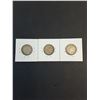 Image 3 : (3) Canadian Quarters (80% Silver) 1940 thru 1942