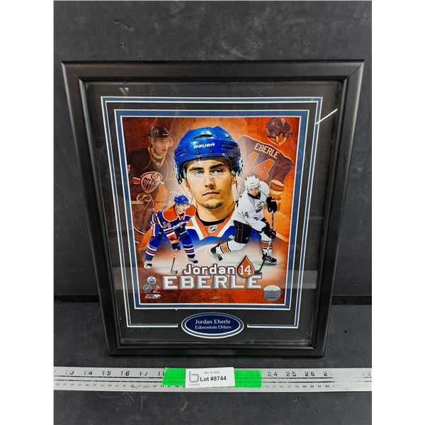 Framed Jordan Eberle Edmonton Oilers Wall Decor 15" x 12"