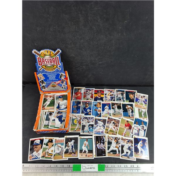 Upper Deck 1992 Baseball Edition Cards - CANNOT AUTHENTICATE