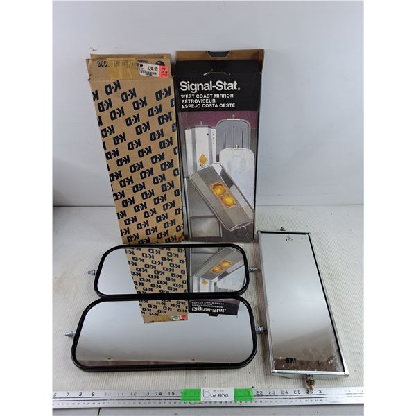 Signal Stat West Coast Mirror, (2) KD Side Mirrors 16" x 7"