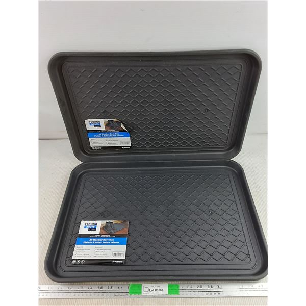(2) Techno Boots Classic All Weather Boot Trays