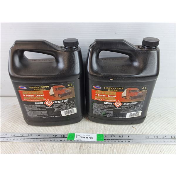 (2) 4L Nemco Heavy Duty Diesel Antifreeze & Summer Coolant - PICKUP ONLY