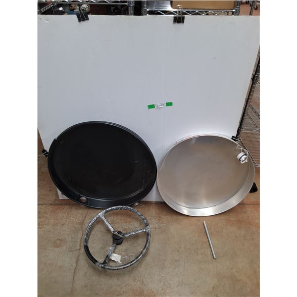 *Aluminum 24" & Plastic 26" Water Heater Pans, Universal Steering Wheel, Metal Rod -PU