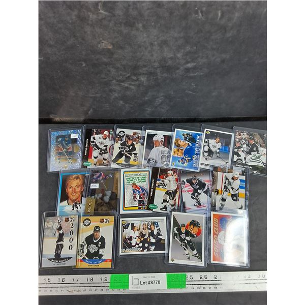 Assorted Wayne Gretzky Trading Hockey Cards - Upper Deck, O Pee Chee, NHL Pro Set
