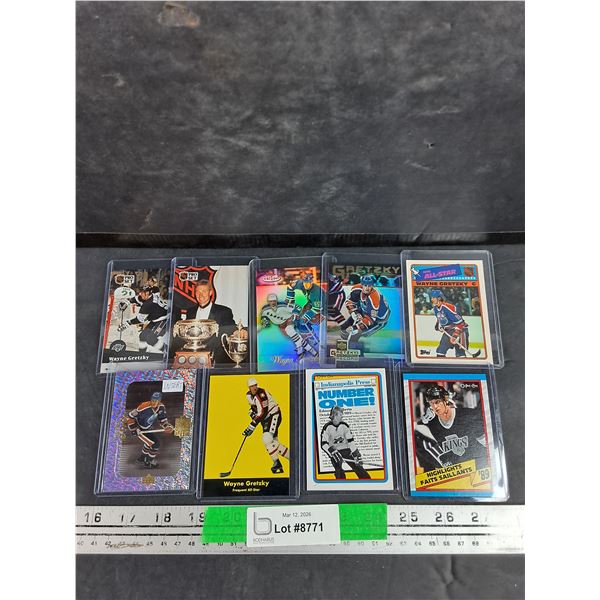 Assorted Wayne Gretzky Trading Hockey Cards - Upper Deck, O Pee Chee, NHL Pro Set