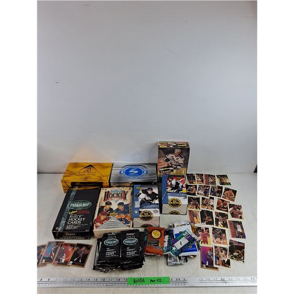 Mixed Sports Trading Card Lot - Boxes, Empty Wrappers & Assorted Basketball Cards