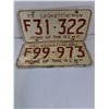 Image 2 : (6) Saskatchewan License Plates Including (2) 1973 Home of RCMP