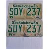 Image 4 : (6) Saskatchewan License Plates Including (2) 1973 Home of RCMP