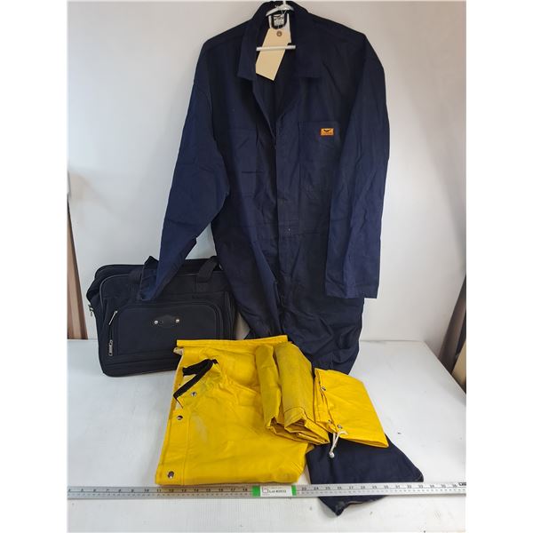 Coveralls-Size 48,XXL Size Rainwear and Carry On Bag