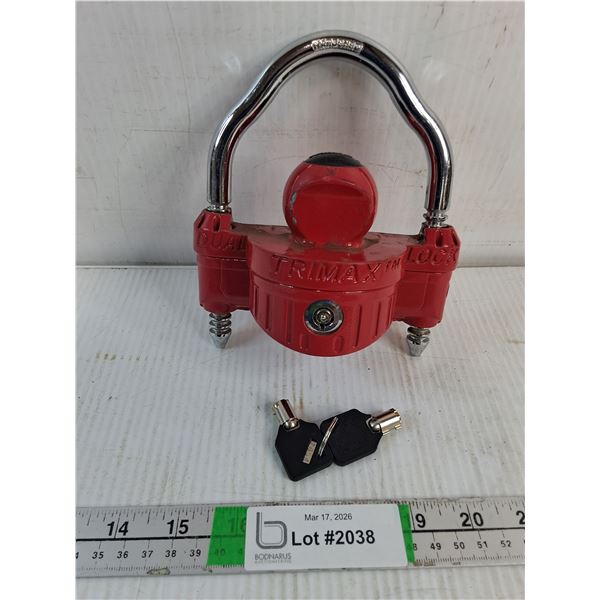 (1) Trimax Universal Trailer Coupler Lock