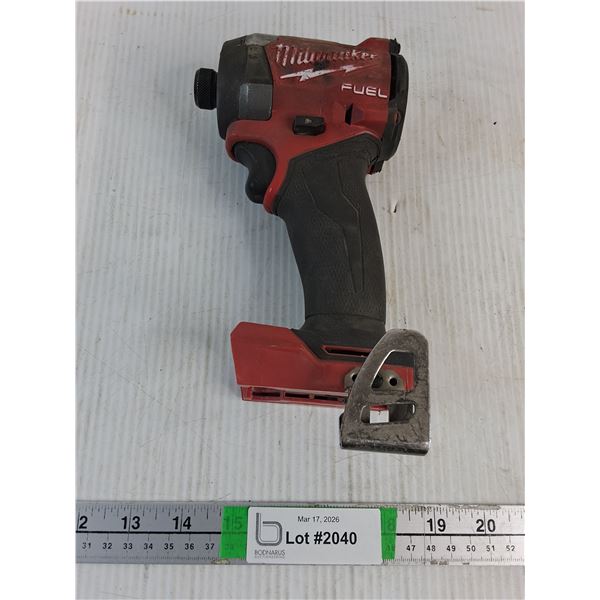 Milwaukee Fuel 1/4 In. Hex Impact Driver-no battery-untested-as is