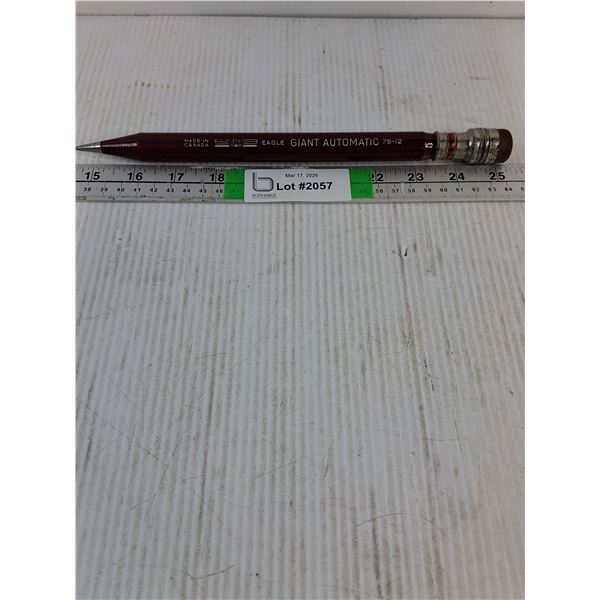 Vintage Eagle Giant Red Mechanical Pencil-Rare