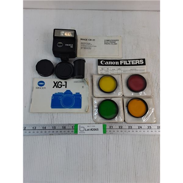 (4) Canon infra-Red Filters and Electronic Photo Flash