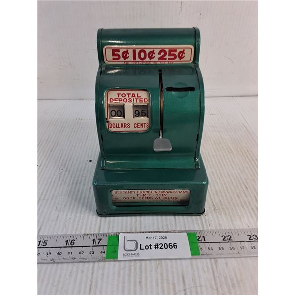 Vintage Louis Marx & Co. Register Bank 3 Coin