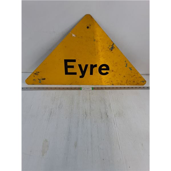 Vintage Metal Sign-Single Sided,Possibly a Subway - PICK UP