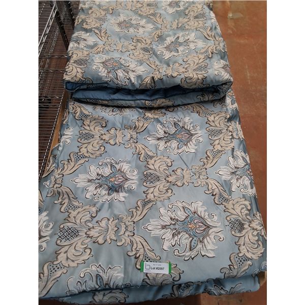 Whole Home King Size Gray "Medallion Pattern" Bed Spread - PICK UP