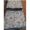 Image 1 : Whole Home King Size Gray "Medallion Pattern" Bed Spread - PICK UP