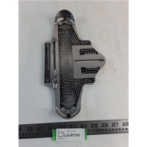 Metal Brannock "Foot Measurement" Device