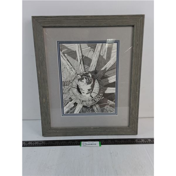 Wood Framed "Curiosity" 15" x 18" Print by Bernie Brown