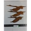 Image 1 : Vintage Set of 3 Wallmount Wooden Cranes